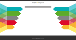 Desktop Screenshot of bodybuidling.com
